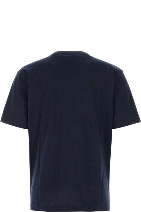 Dries Van Noten Topwear for Men Dries Van Noten Midnight Blue Cotton Heer T-shirt