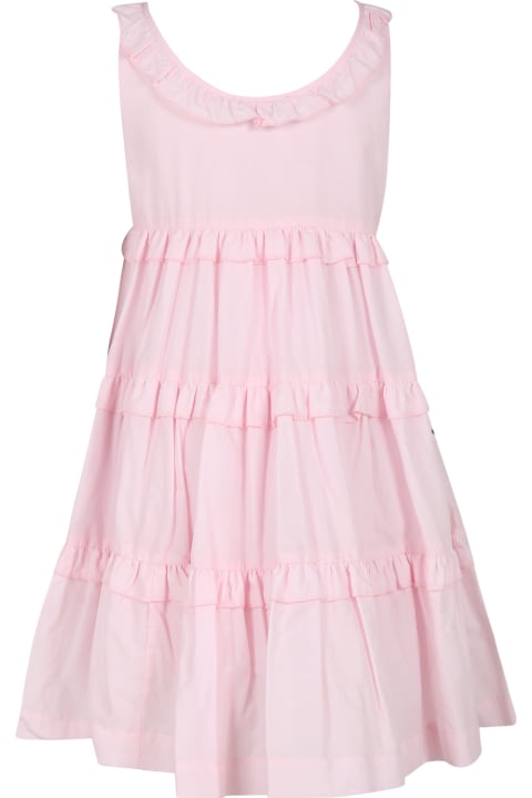 Dresses for Girls Monnalisa Pink Dress For Girl