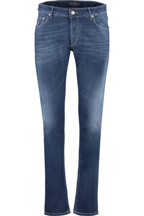 メンズ Hand Pickedのウェア Hand Picked 5-pocket Straight-leg Jeans