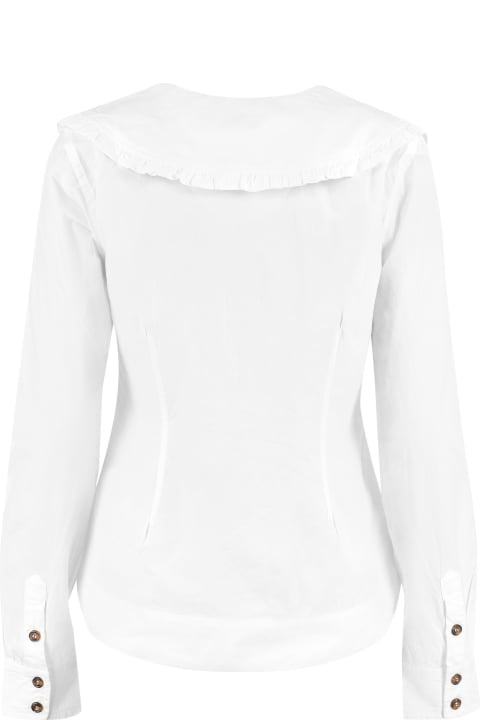 Homeware Ganni Maxi Collar Cotton Shirt