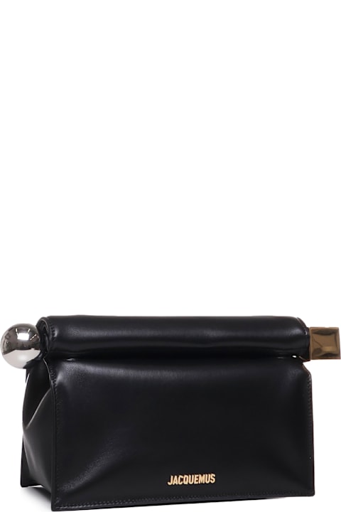 Homeware Jacquemus La Pochette Rond Carré Leather Clutch