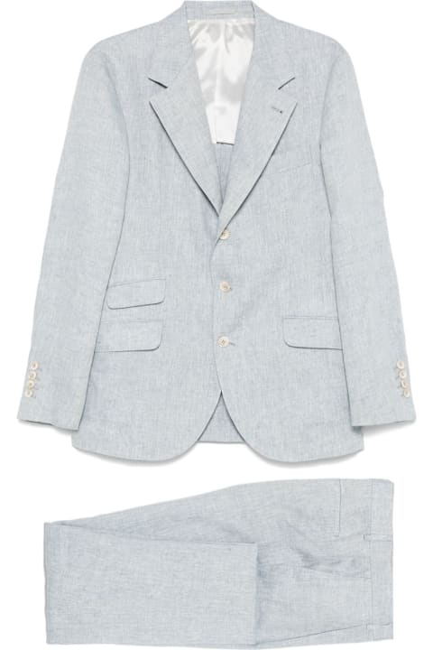 Brunello Cucinelli for Kids Brunello Cucinelli Linen Single-breasted Suit
