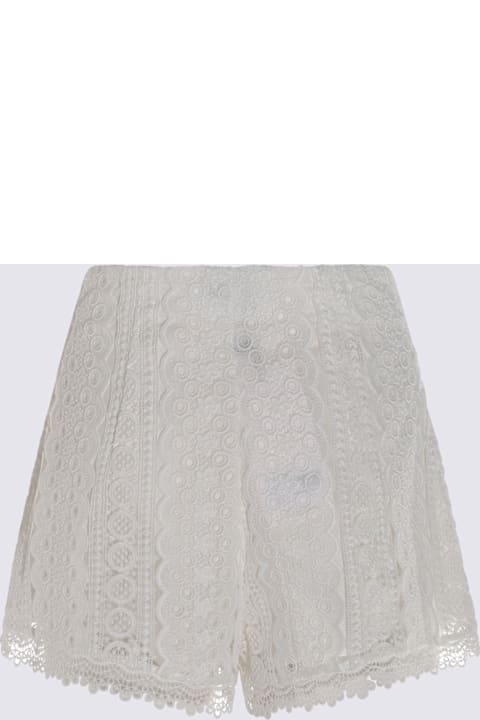 Charo Ruiz Clothing for Women Charo Ruiz White Cotton Blend Shorts