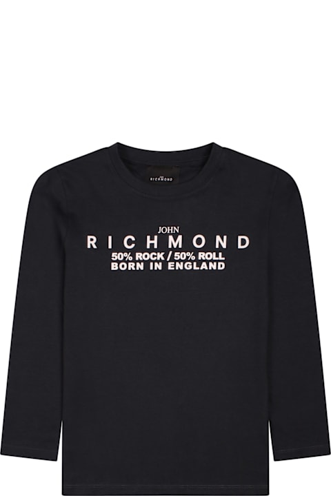 John Richmond for Kids John Richmond Long Sleeve T-shirt With Logo