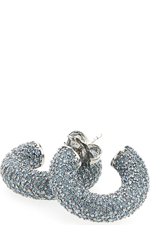 Earrings for Women Amina Muaddi Embellished Metal Cameron Earrings