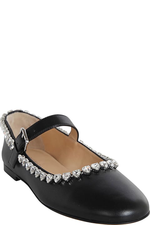 Fashion for Women Mach & Mach Audrey Nappa Leather Round Toe Ballerina