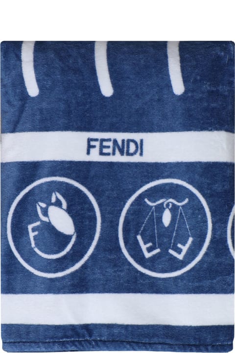 Fendi ملابس سباحة لـ السيدات Fendi Striped Beach Towel