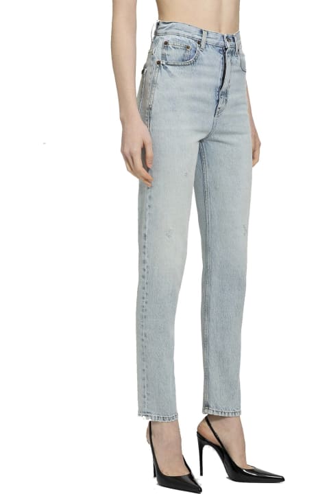 Saint Laurent Clothing for Women Saint Laurent 80's Cropped Jeans