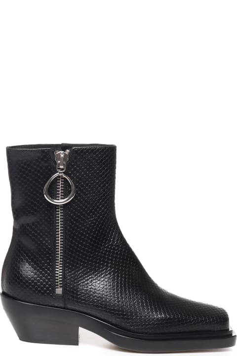 Dondup Boots for Women Dondup Camperos In Python Effect Leather