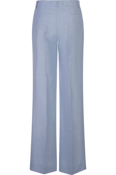 Parosh Pants & Shorts for Women Parosh Light Blue Palazzo Trousers
