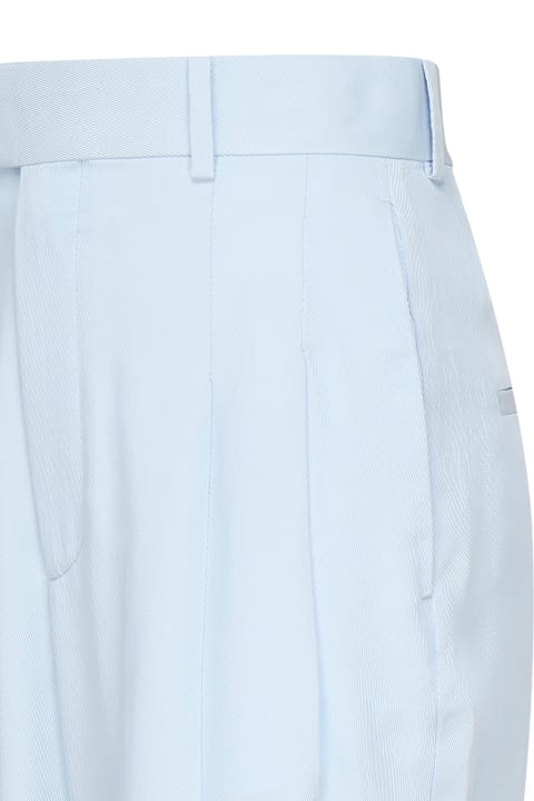 Sale for Women Bottega Veneta Silk And Viscose Twill Trousers