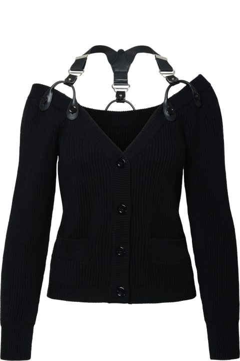 Moschino Sweaters for Women Moschino Black Wool Cardigan
