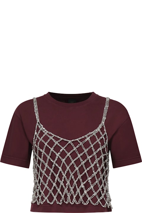 Pinko for Women Pinko Cotton Cropped T-shirt