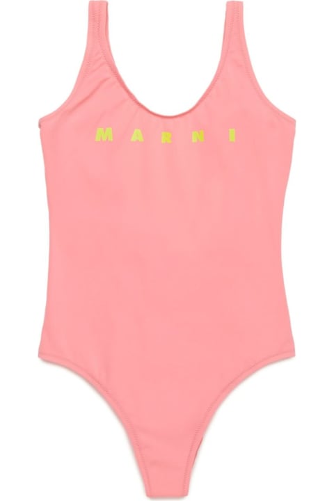 Marni Swimwear for Girls Marni Costume Con Logo