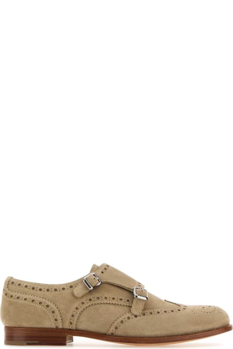 Church's Shoes for Women Church's Sand Suede Monk Strap Shoes