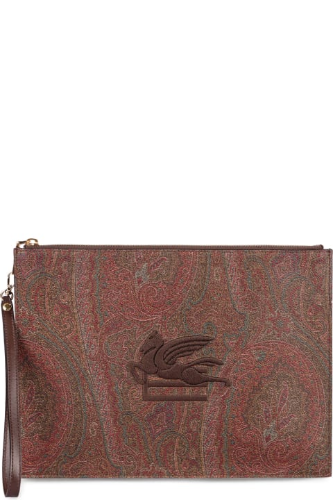 Etro Bags for Men Etro Jacquard Fabric Clutch