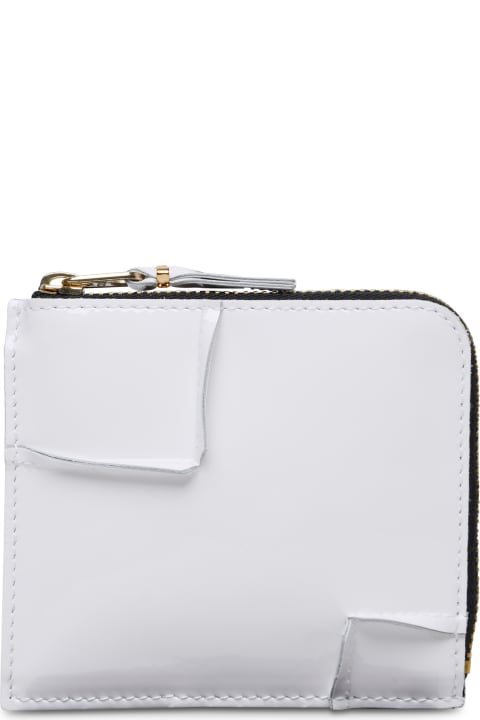 Comme des Garçons Wallet for Women Comme des Garçons Wallet 'medley' White Leather Wallet