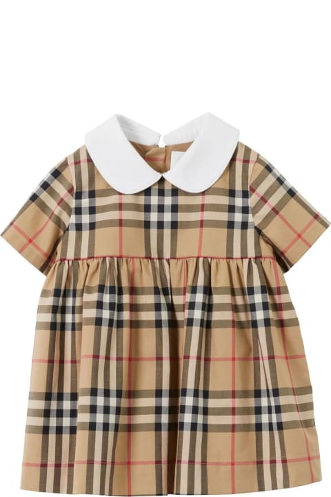 Fashion for Baby Girls Burberry Archive Beige Stretch-cotton Dress