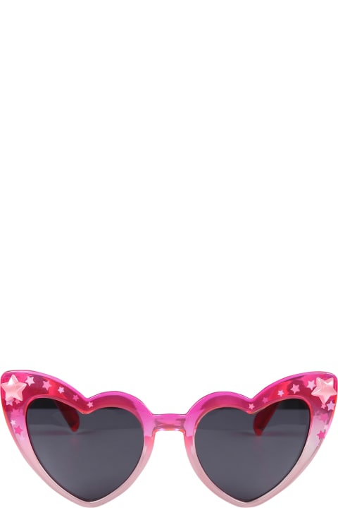 Billieblush for Kids Billieblush Fuchsia Heart-shaped Sunglasses For Girl