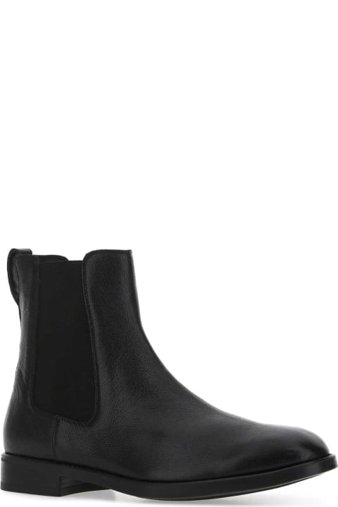ウィメンズ新着アイテム Tom Ford Black Leather Ankle Boots