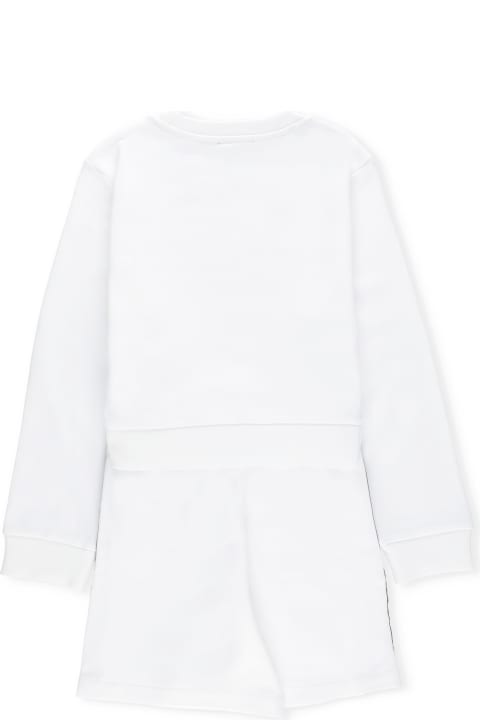 Jumpsuits for Girls Balmain Two-piece Suit With Logo