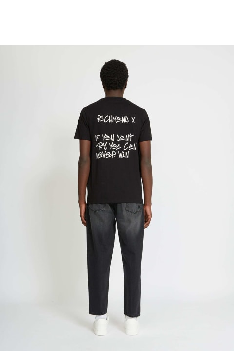 John Richmond for Men John Richmond T-shirt With Contrasting Logo And Print