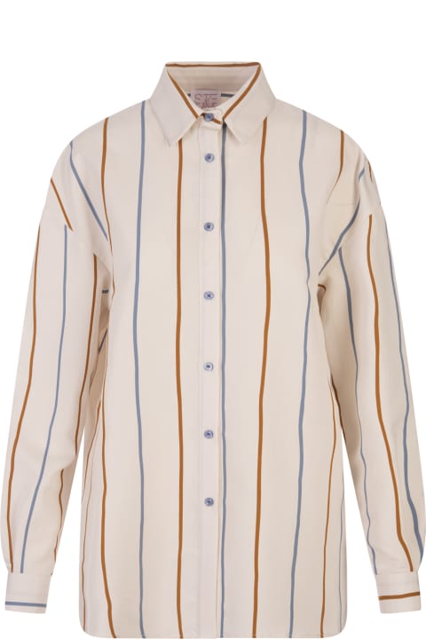 Stella Jean Clothing for Women Stella Jean Over Fit Striped Cotton Shirt