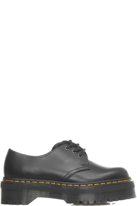 ウィメンズ Dr. Martensのウェッジシューズ Dr. Martens 1461 Quad Platform Leather Shoes