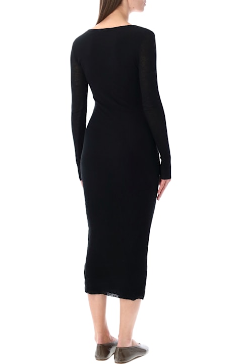 James Perse for Kids James Perse James Perse Cotton And Cashmere Rib V-neck Dress