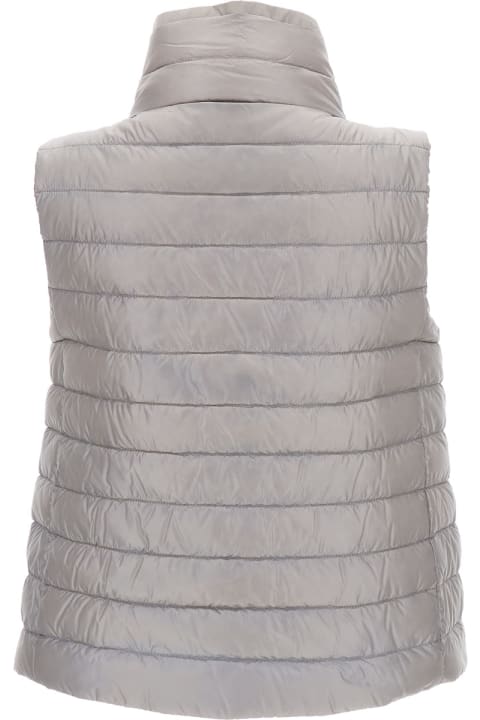 Herno for Women Herno Grey Reversible Padded Quilted Gilet In Polyester Woman