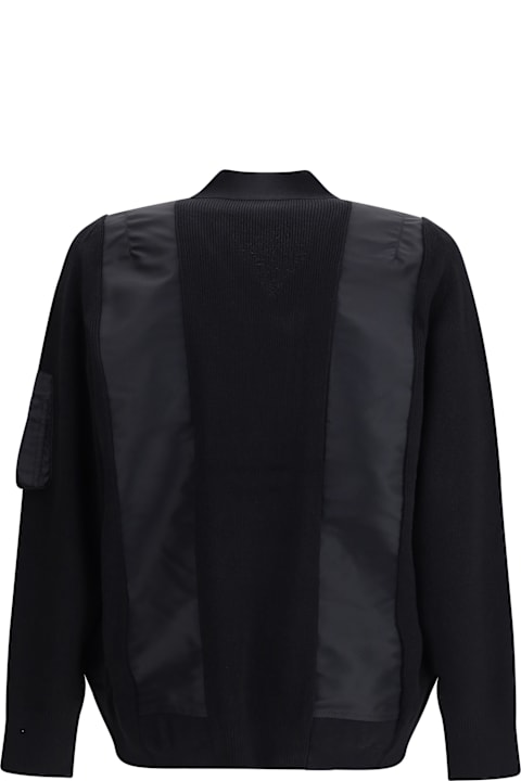 Sacai for Kids Sacai Zip Paneled Jacket