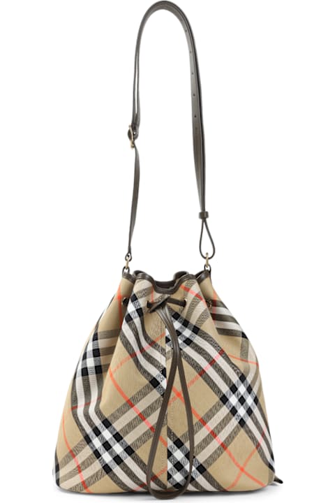 Shoulder Bags for Women Burberry Medium Drawstring Bucket