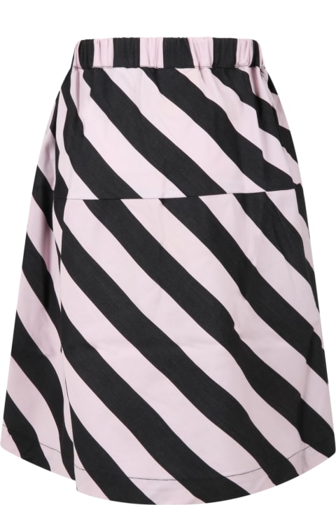 Multicolor Skir For Girl With Stripes