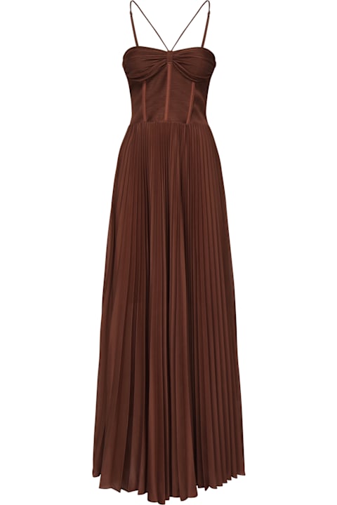 Pinko Dresses for Women Pinko Pleated Jersey Bustier Dress