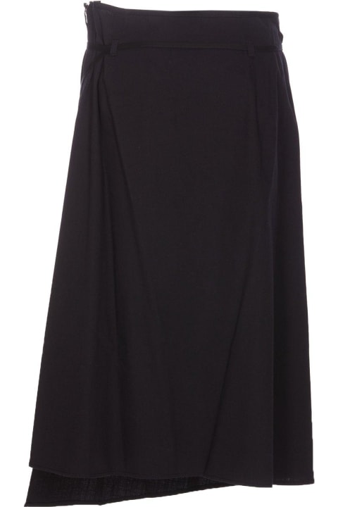 Lemaire Skirts for Women Lemaire Wrapped Asymmetric Tied Midi Skirt