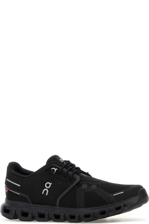 ON for Kids ON Black Mesh Cloud 6 Sneakers