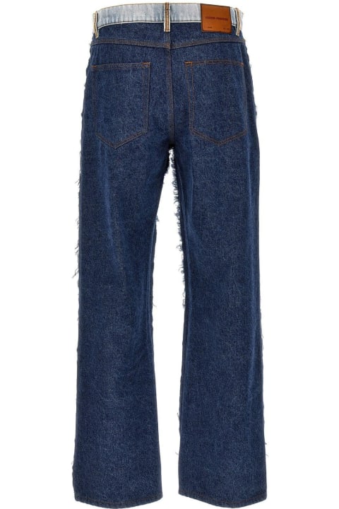 メンズ HERON PRESTONのデニム HERON PRESTON Frayed Two-toned Jeans