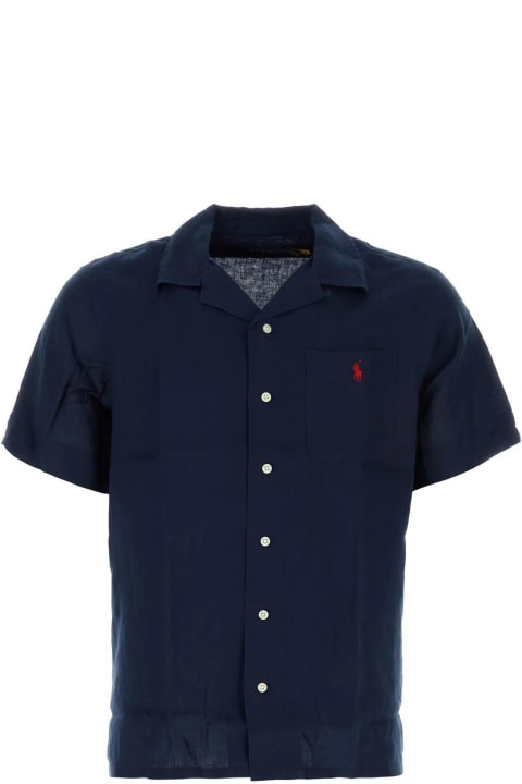 Ralph Lauren for Men Ralph Lauren Navy Blue Linen Shirt