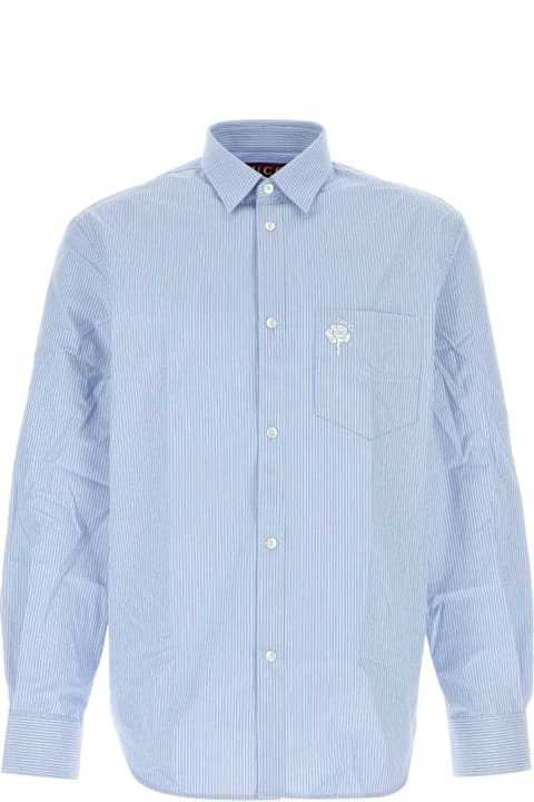 【グッチ】 Shirts シャツ Gucci Embroidered Poplin Shirt | italist