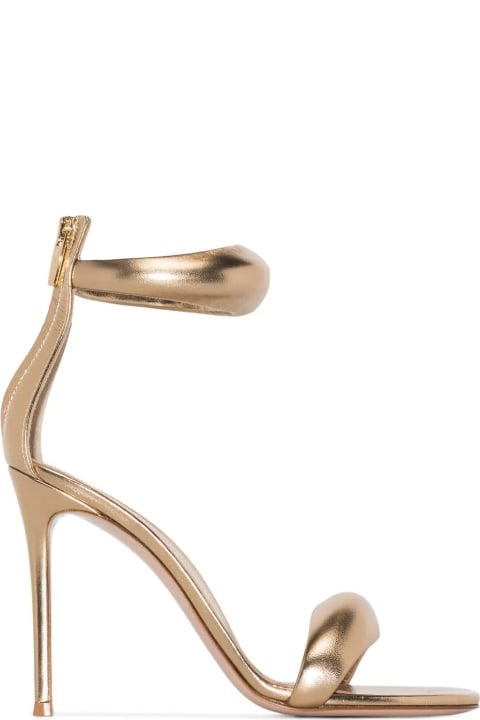 Gianvito Rossi Shoes for Women Gianvito Rossi Gold Metallic Nappa Bijoux Sandals