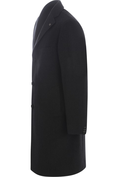 Tagliatore Coats & Jackets for Men Tagliatore Coat Tagliatore In Virgin Wool And Cashmere Blend