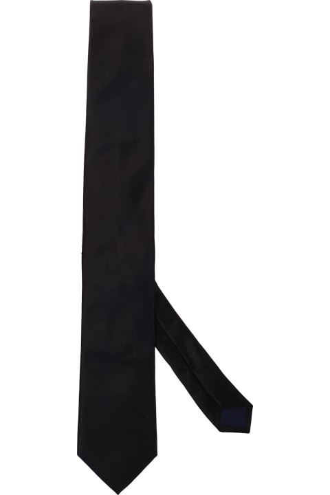 ウィメンズ Cornelianiのネクタイ Corneliani Black Silk Tie Corneliani