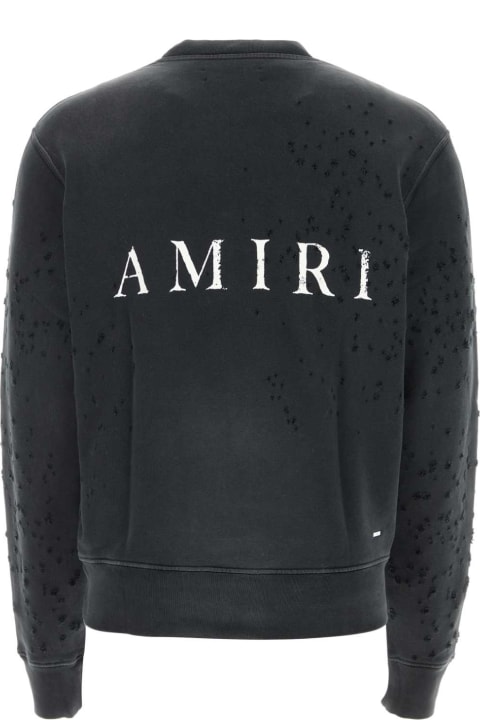 Fashion for Men AMIRI Black Cotton Sweatshirt