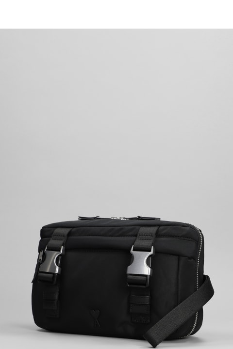 Ami Alexandre Mattiussi Shoulder Bags for Men Ami Alexandre Mattiussi Clutch In Black Nylon