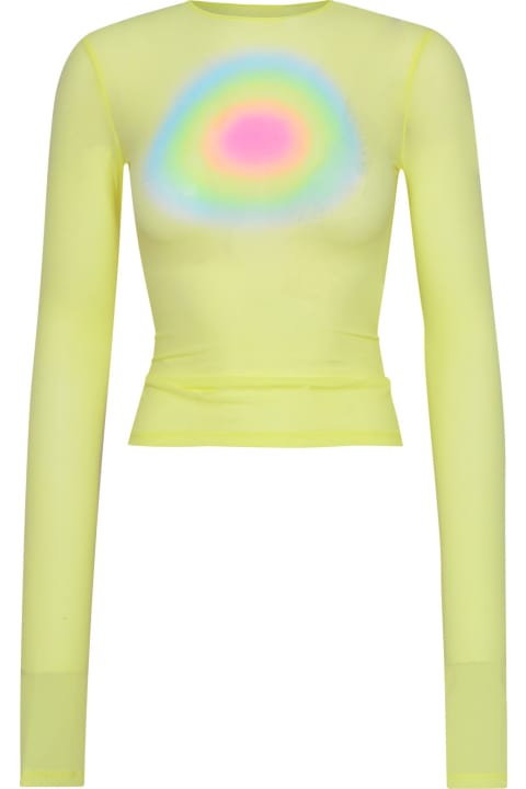 Fashion for Women SportMax Yellow Polyamide Blend Terry Sweater