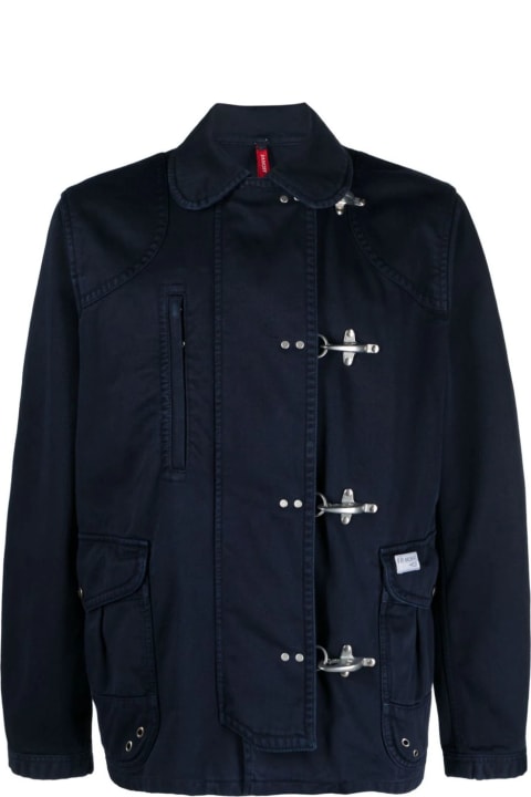 Fay Clothing for Men Fay Archive Blue Peacoat