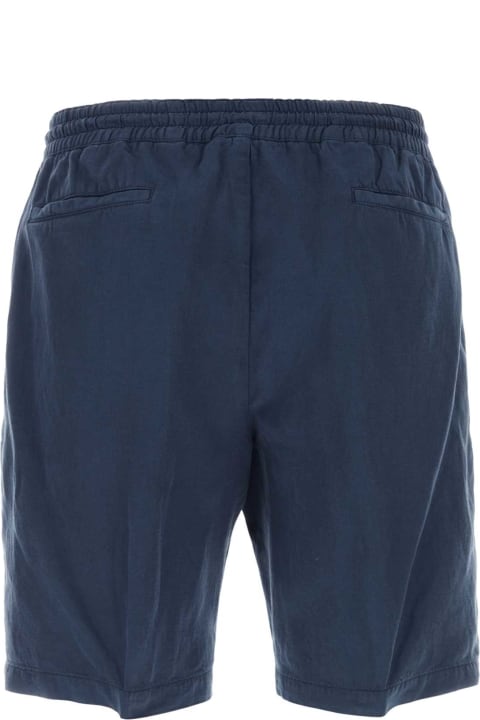 PT Torino Pants for Men PT Torino Blue Lyocell Blend Bermuda Shorts