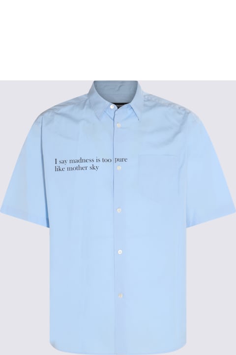 Undercover Jun Takahashi Clothing for Men Undercover Jun Takahashi Light Blue Cotton Shirt
