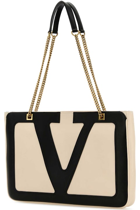 Homeware Valentino Garavani Sand Leather Medium Viva Superstar Shopping Bag