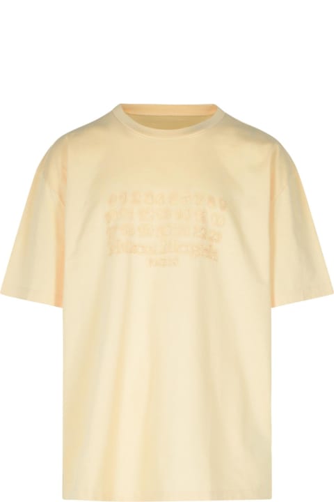 Maison Margiela for Men Maison Margiela 'over' Beige Cotton T-shirt